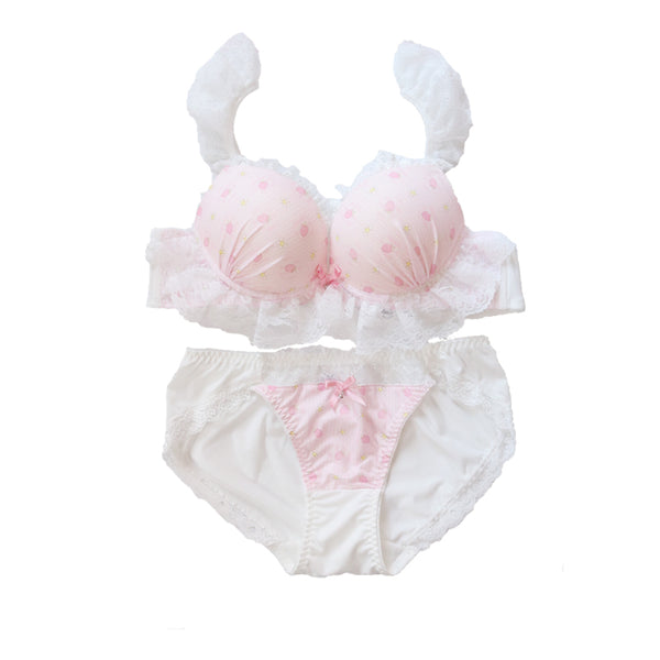 Pink Strawberry Underwear Suits PN2565