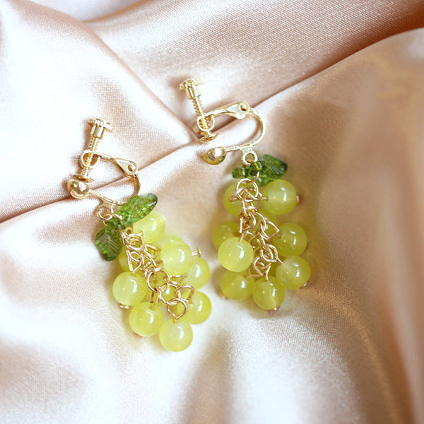 New Style Grapes Earrings/Clips PN3169