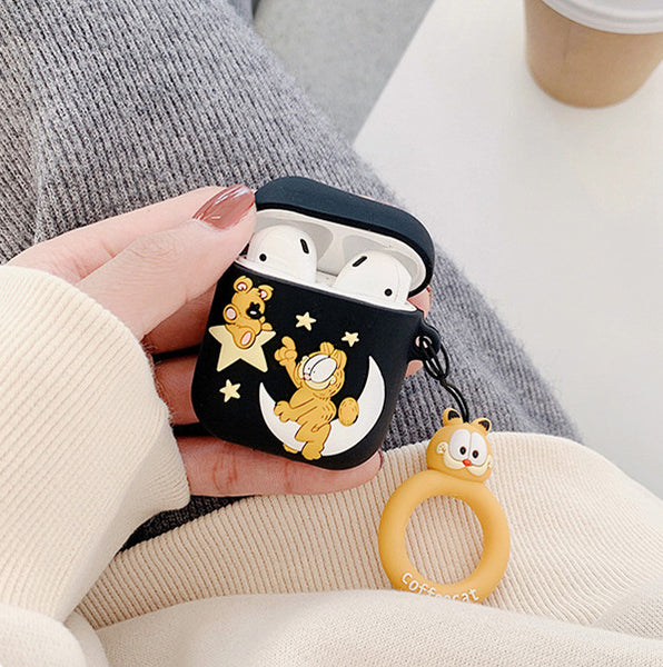 Lovely Coffee Cat Airpods Case For Iphone PN2073
