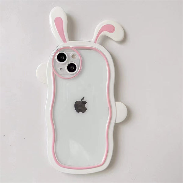 Kawaii Bunny Ears Phone Case for iphone X/XS/XR/XS Max/11/11pro max/12/12pro/12pro max/13/13pro/13pro max/14/14pro/14plus/14pro max PN5412