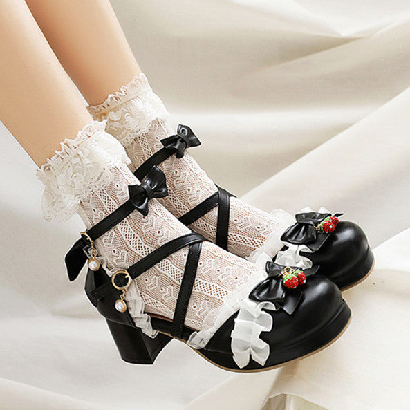 Forbandet Pelagic Tulipaner Strawberry Lolita Shoes PN3918 – Pennycrafts