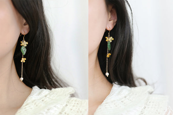 Cute Flowers Earrings/Clips PN3128