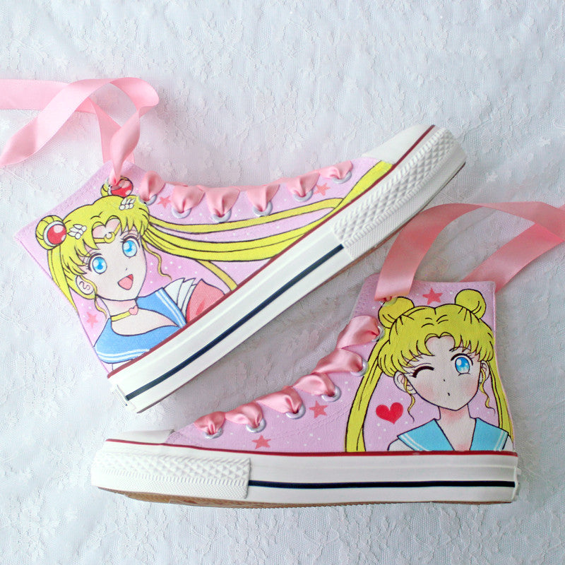Kawaii Sailor Moon Canvas Shoes PN2389