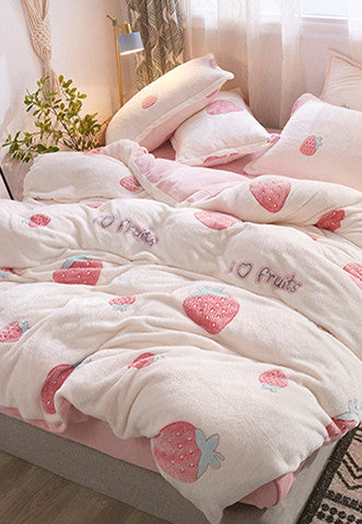 Cute Strawberry Bedding Set PN3444
