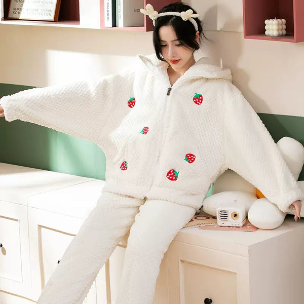 Pretty Strawberry Winter Pajamas PN5475