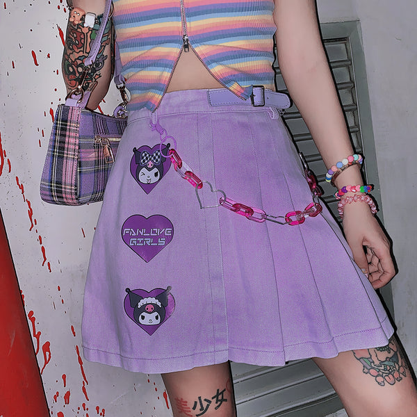 Fashion Embroidered Pleated Skirt PN3035