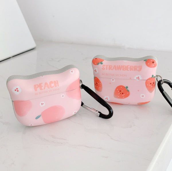 Peach and Strawberry Airpods Case For Iphone PN3098