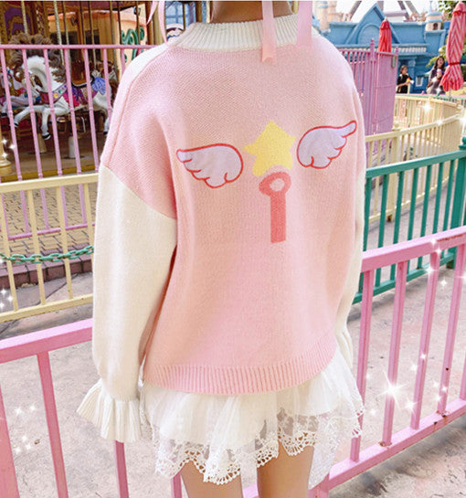 Kawaii Sakura Wings Sweater PN2053