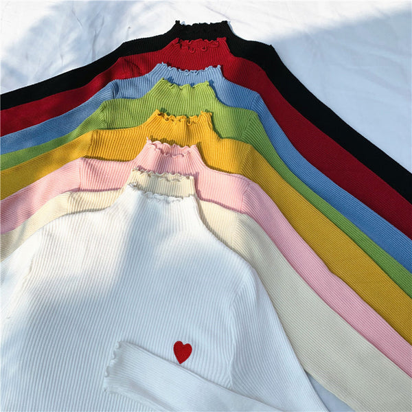 Fashion Heart Bottoming Shirt PN2143