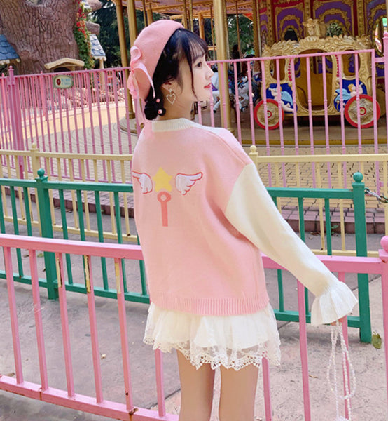 Kawaii Sakura Wings Sweater PN2053