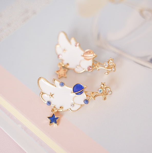 Lovely Moon Wings Brooches Pin PN1732