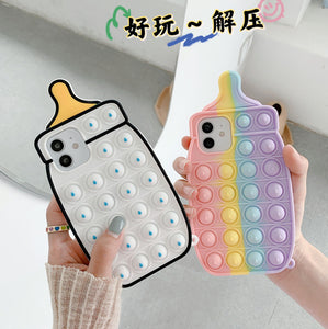 Cute Milk Bottle Phone Case for iphone 7/7plus/8/8P/X/XS/XR/XS Max/11/11pro/11pro max/12/12mini/12pro/12pro max PN4123