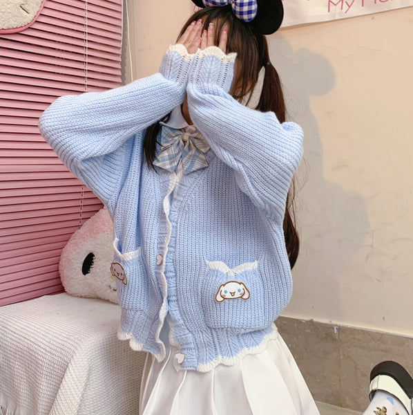 Blue Anime Sweater Coat PN5484