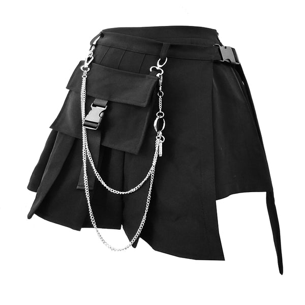 Fashion High Waist Pleated Skirt/shorts PN2587