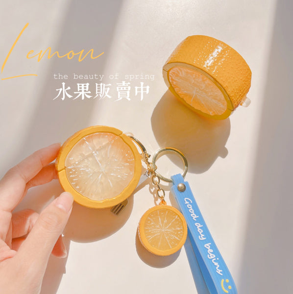 Kawaii Lemon Airpods Case For Iphone PN4032