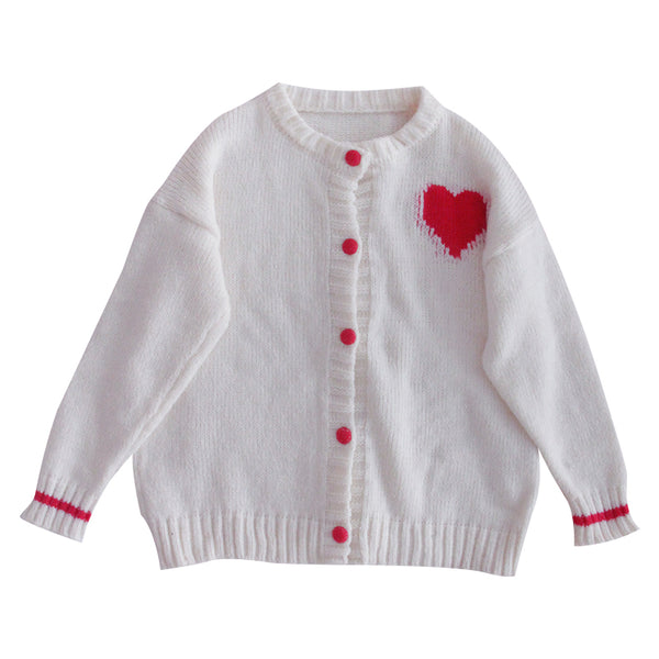 Cute Heart Sweater Coat PN4689