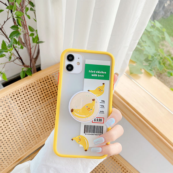 Cute Banana Phone Case for iphone 7/7plus/8/8P/X/XS/XR/XS Max/11/11pro/11pro max PN2951
