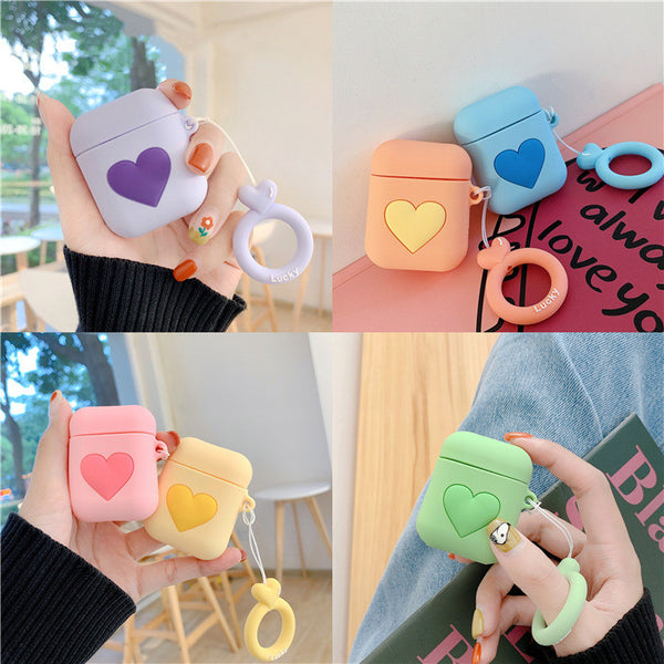 Colorful Heart Airpods Case For Iphone PN1328