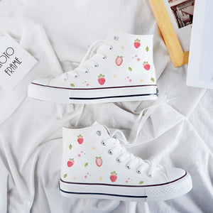 Fashion Strawberry Canvas Shoes PN2815