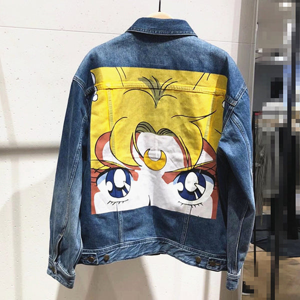 Fashion Sailormoon Jeans Coat PN1599