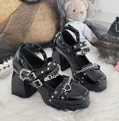 Fashion Black Girls Shoes PN5823