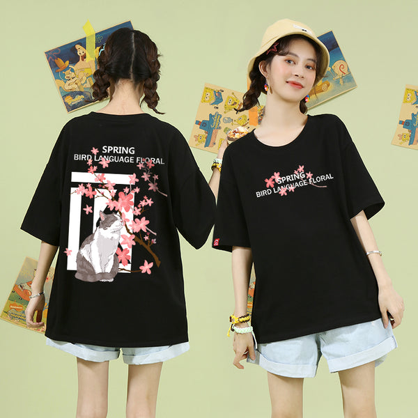 Sakura Cat T-shirt PN2842
