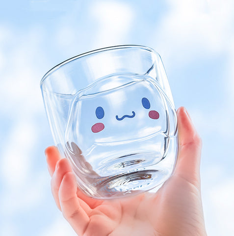 Cartoon Double Glass Water Cups PN4887