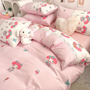 Pink Anime Bedding Set PN4684