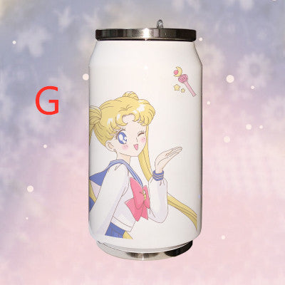 Cute Sailormoon Flip-top Can Vacuum Water Bottle PN1755