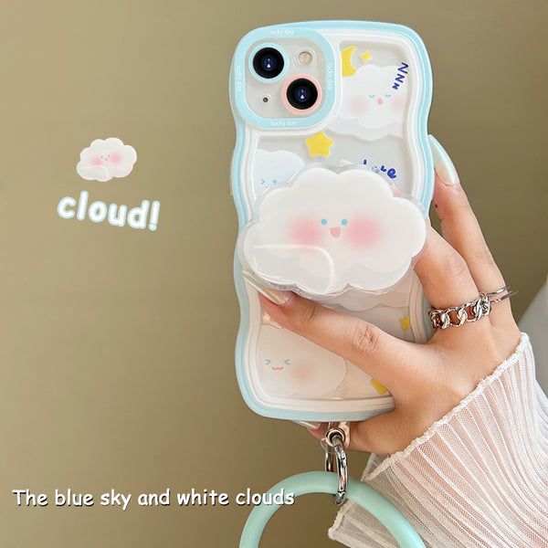 Kawaii Clouds Phone Case for iphone 7/7plus/SE2/8/8P/X/XS/XR/XS Max/11/11pro/11pro max/12/12pro/12pro max/13/13pro/13pro max PN5314