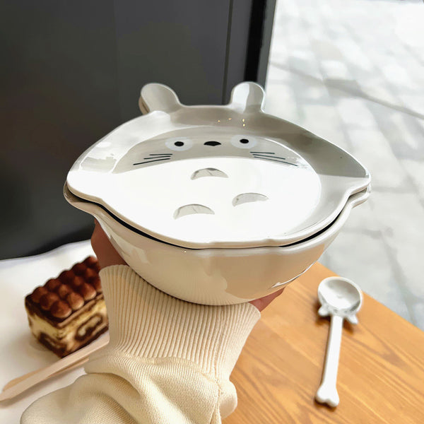 Kawaii Totoro Ceramic Bowl And Dish PN4849