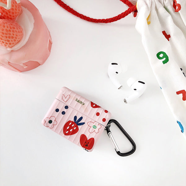 Cute Strawberry Airpods Case For Iphone PN2519