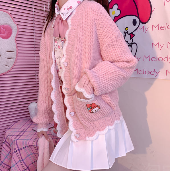 Pink Anime Sweater Coat PN5465
