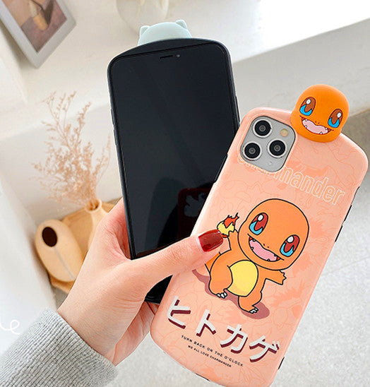 Cute Charmander and Bulbasaur Phone Case for iphone 7/7plus/8/8P/X/XS/XR/XS Max/11/11pro/11pro max PN2394