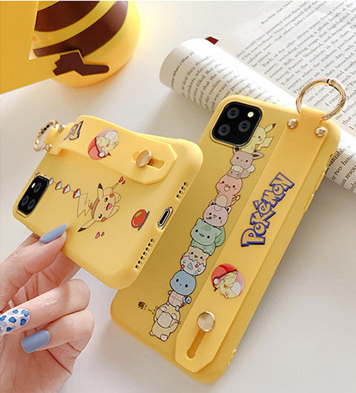 Lovely Wrist Strap Bracket Phone Case for iphone XS/XR/XS Max/11/11pro/11pro max PN1810