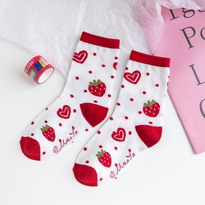 Pretty Strawberry Socks PN4870