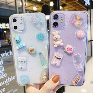 Cute Candy Phone Case for iphone 7/7plus/8/8P/X/XS/XR/XS Max/11/11pro/11pro max PN2489
