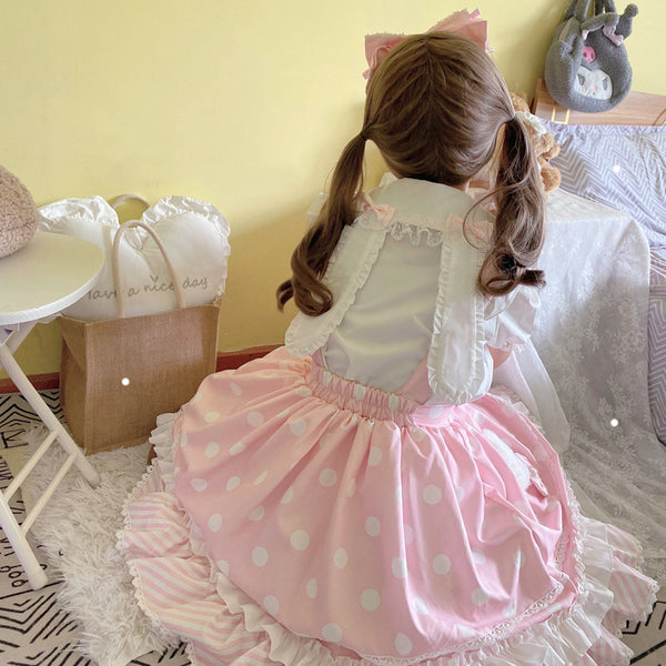 Lolita Rabbit Ear Shirt and Skirt Set PN4046