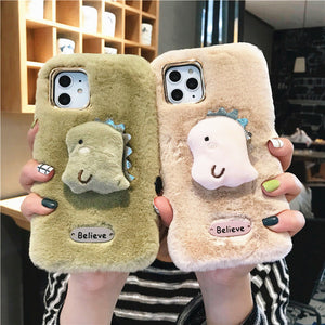 Lovely Dinosaur Phone Case for iphone 7/7plus/8/8P/X/XS/XR/XS Max/11/11pro/11pro max PN2158