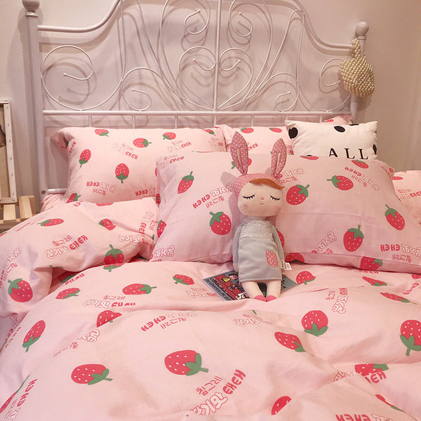 Fashion Strawberry Bedding Set PN5058