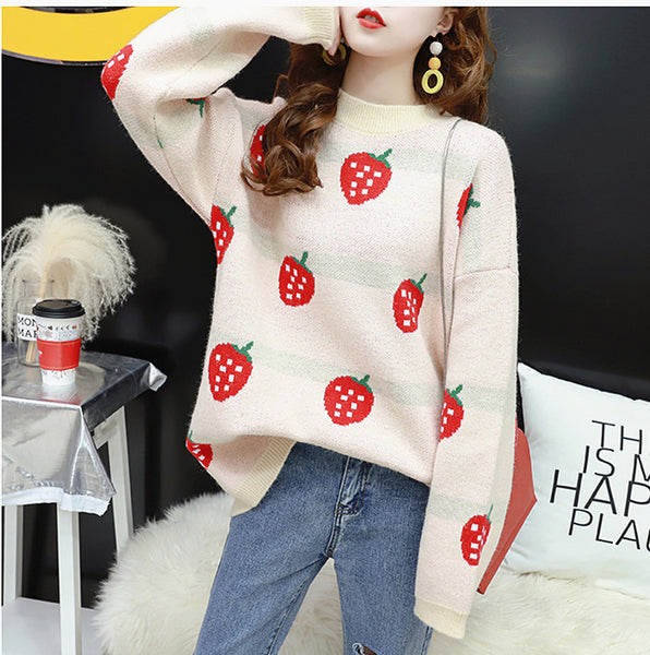 Kawaii Strawberry Sweater PN1770