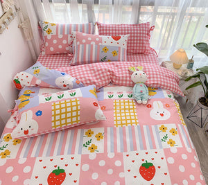 Strawberry Rabbits Bedding Set PN2837