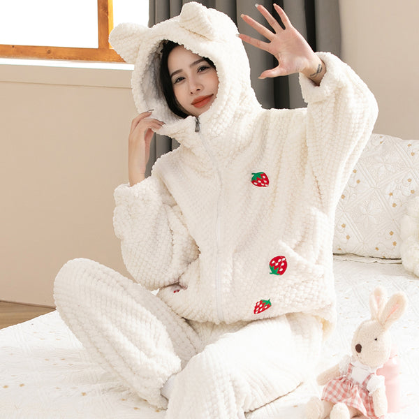 Pretty Strawberry Winter Pajamas PN5475