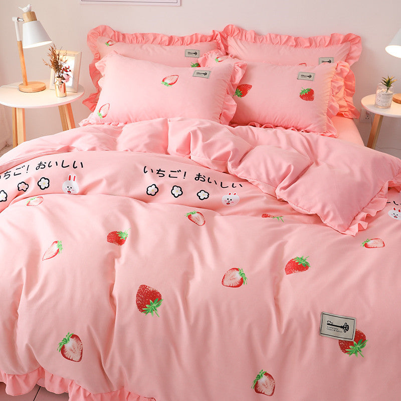 Cute Strawberry Bedding Set PN2779