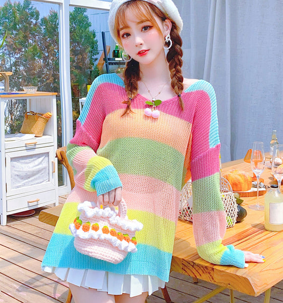 Fashion Rainbow Sweater PN3034