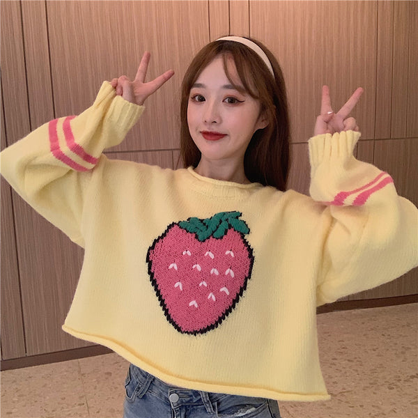 Kawaii Strawberry Sweater PN3123