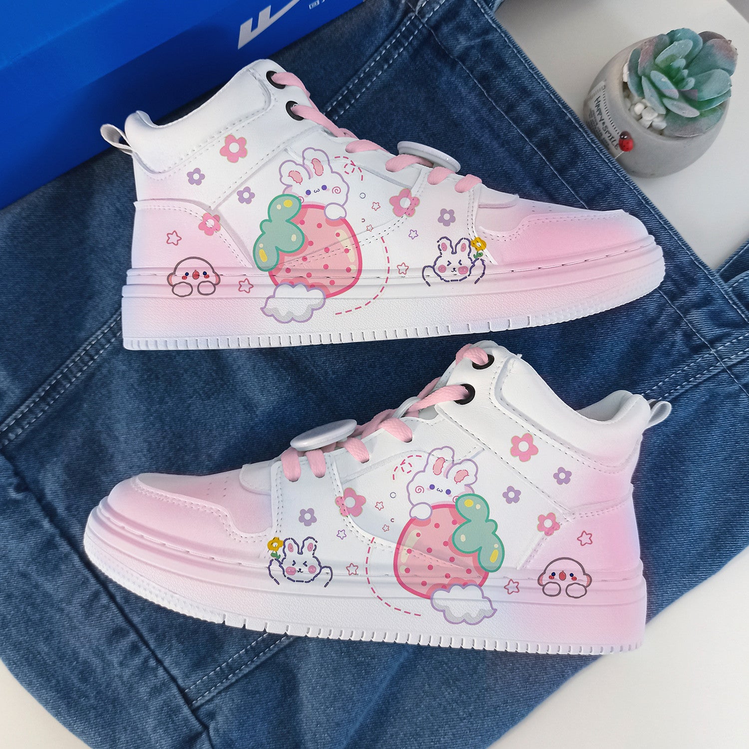Fashion Strawberry Rabbit Shoes PN5345