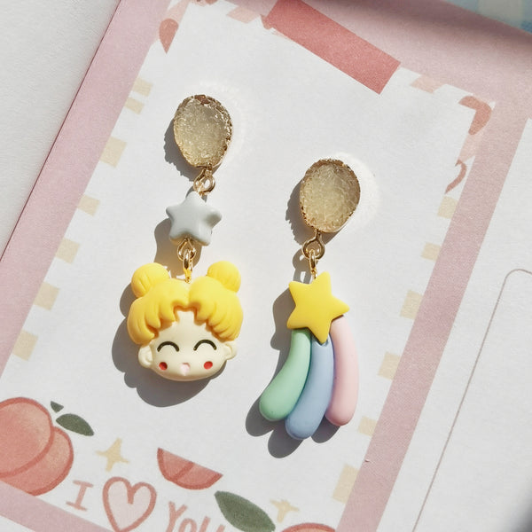 Cute Sailormoon Earrings/Clips PN4762