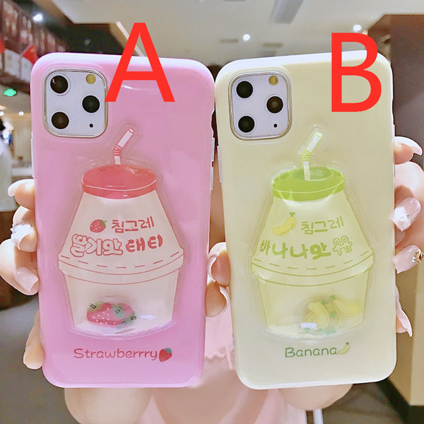 Cute Milk Bottle Phone Case for iphone 6/6s/6plus/6splus/7/7plus/8/8plus/X/XS/XS Max/11/11pro/11pro Max PN1872
