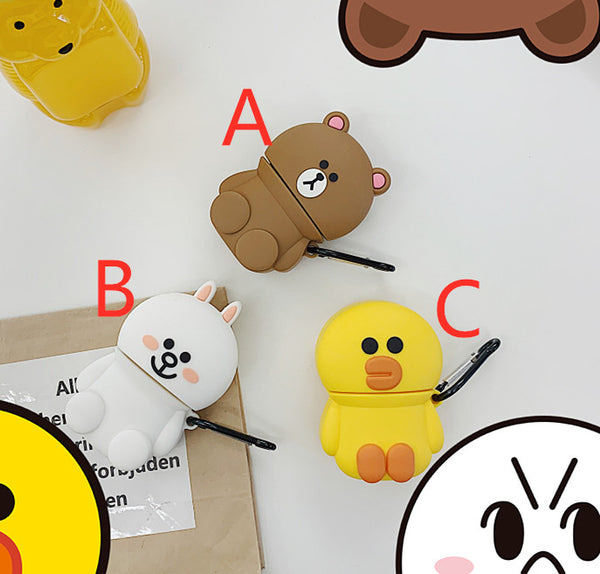 Kawaii Brown and Cony Airpods Case For Iphone PN1677